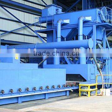 Steel plate grit blasting machines/equipments