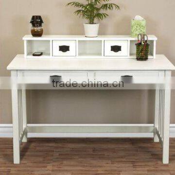 2016 Latest Alibaba China New Products Writing Desk Mission White Home Office Computer Desk Solid Wood Construction New