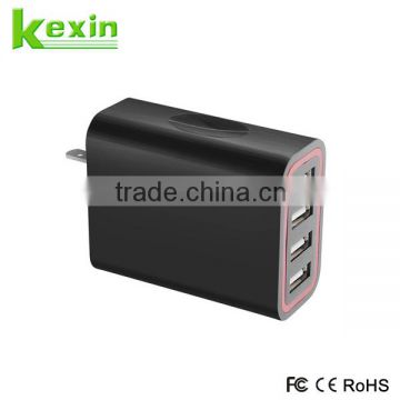 AC Power Adaptor EU US Plug 4 Port USB Wall Charger 2.4A for Mobile Phone Digital Products