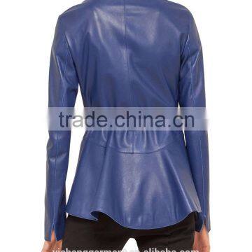 Artificial PU lamb leather jacket