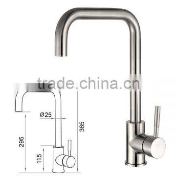 SUZAN(2202) Good quality lead free SUS304 stainless steel kitchen mixer