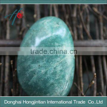 Carved Semi Precious Amazonite Eggs photo-2