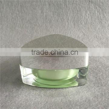 High Quality Triangle Shape Acrylic Cream Jar