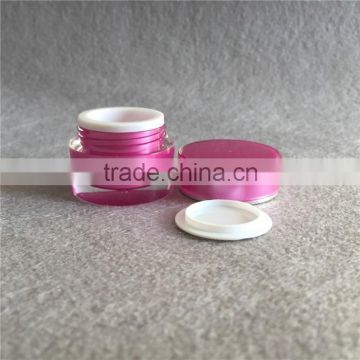 Plastic Acrylic Material Round Mini Jar