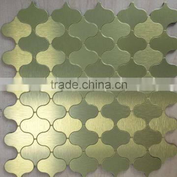 shiny golden select mosaic wall tile for house decoration