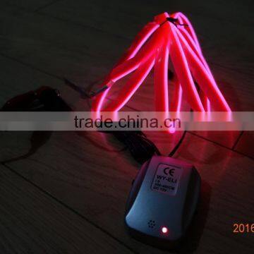 DC12V sound-control Car seat lighting decoration"Polar light 2"2.2mm pink Single welt EL WIRE