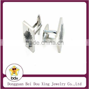 Top Quality 316L Stainless Steel Cufflinks Enamel Heart Shape Cardiogram Cuff Botton For MEN photo-2