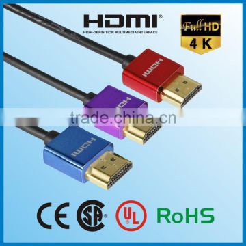 cable manufacturer produce ABS Shell 3.6mm HDMI Cable AM to AM HDMI cable 1.4V /2.0v 1m