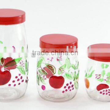 Glass canister set