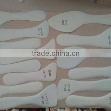 Natural latex insole material, footbed insole