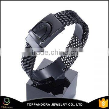 Wholesale made in China stainless steel chain bracelet jewelry casting unity black bracelet