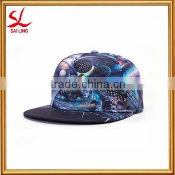 Wholesale Custom Snaback Polyester/Cotton Printing Snapback Cap with Buckle