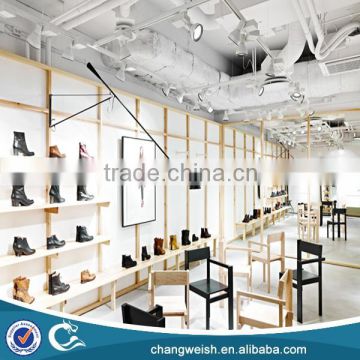 retail shoe shelf display,retail store wood display shelf