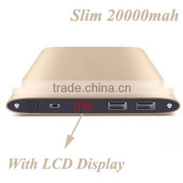 Slim 20000mah Power Bank With Display