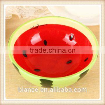 Large Ceramic Soup Bowl With Fruit Painting in Fruit Shape photo-2