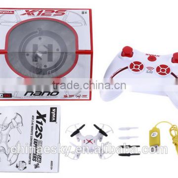 2016 best selling drone SYMA X12S 2.4GHz 4Ch 6Axis RC Drone RC Quadcopter Mini Drone Flying Drone UFO Toy Rc Copter Wholesale