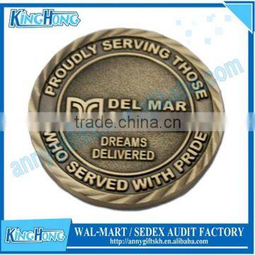 High quality military custom engraved sports challenge coin