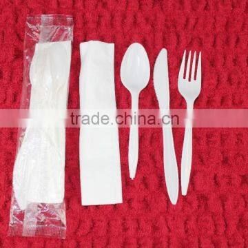 CE/FDA Certified individually wrapped plastic cutlery