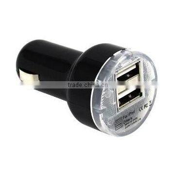 mini dual usb car charger