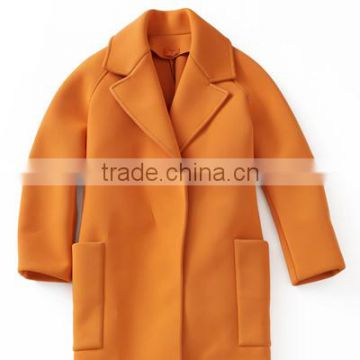 2014 top fashion design structured fashion cycle neoprene overcoat