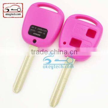 High Quatity Toyota remote key shell Purple cover Car Key 2 button toyota romote key shell case