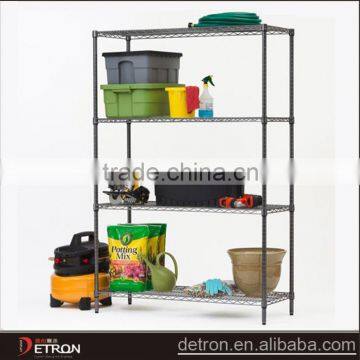 Adjustable wire storage floor layered shelves