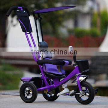 3 Wheels Hand Pushing Baby Tricycle,fashionable Hand-push Baby Tricycle With Canopy photo-6