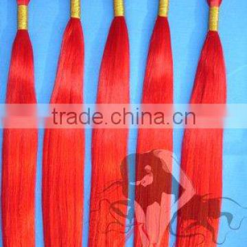 100% Remy Human Hair Bulk - RED