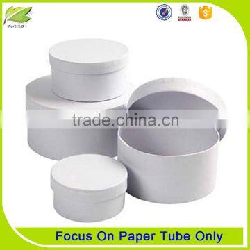 high quality cylinder white carboard contaner