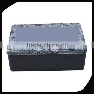 rectangular cookie tin box/Food grade tin can /Biscuit can /Rectangular biscuit cookies tin box