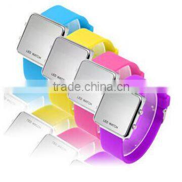 Cheap silicone led watch, silicone sports watch