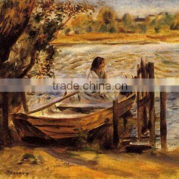 Famous artist painting Young Woman in a Boat for living room