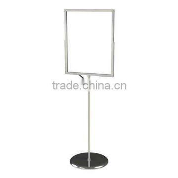 Bulletin sign holder with round base