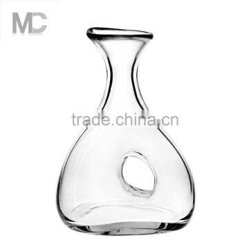 Cheap Beautiful Antique High Quality Round Top Large Clear Glass Wine Decanter