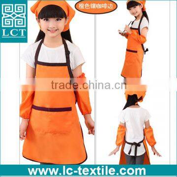 supply multicolor custom logo print diy drawing painting apron for toddler