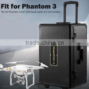 Aluminum Rolling luggageHard Case Travel Carry Case Box For DJI Phantom 3 Copter