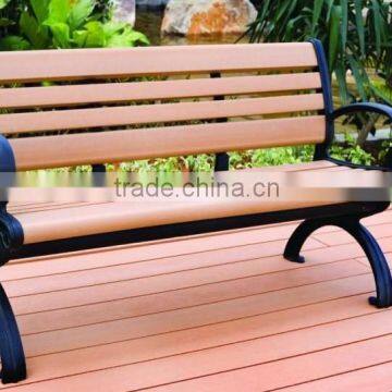 HDPE/PS garden bench with high wood/calium powder