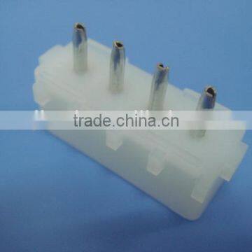 5.08mm Pitch Vertical PCB Mounting Orientation Wire to Board Pin Header Connector TE 4 Pin Connector Tyco 350424-1 photo-6