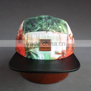 Hot Selling Flat Brim 5-panel Camper Cap of Beach Style photo-2