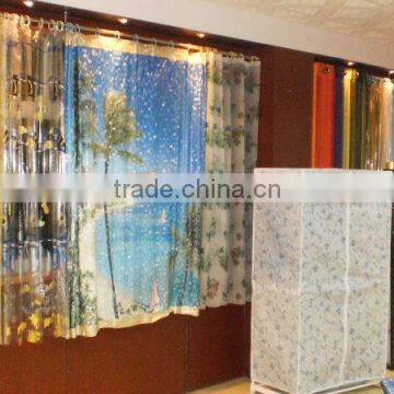 printed PEVA/PVC/3D/polyester shower curtain