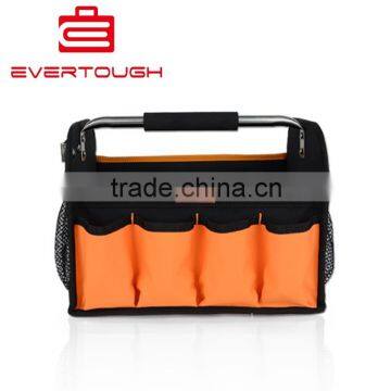 600D Polyester Canvas Open top tool bag With Steel Handle tool kit OEM ODM