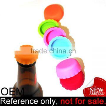 Custom Logo Any Pantone Colors Silicone Bottle Cover Caps Beer Savers