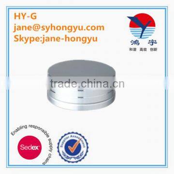 Aluminum empty plastic round powder jar with sifter compact powder case