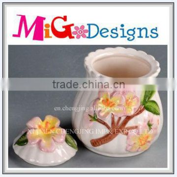 Best Selling Handicraft Ceramic Candy Jar Cheap With Customer Design