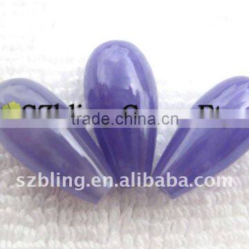 Wholesale fashion jewelry dyed natural purple jade teardrop beads