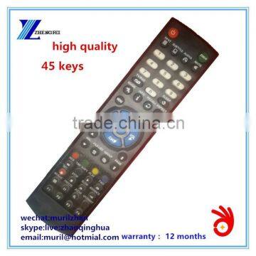 ZF New ABS + Hard IC Black 45 Keys STRONG Satellite Receiver REMOTE CONTROL for Iraq market