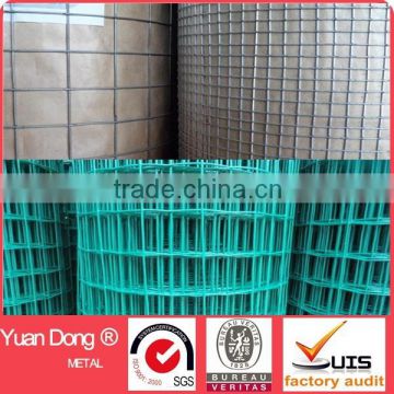 Factory suply high quality pet cage welded wire mesh/1/2 inch plastic coated welded wire mesh