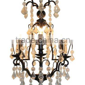 IC4583-3 Wrought Iron Crystal Chandelier Crystal Chandelier Lighting