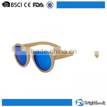 Unisex Revo Colurful Lens Hand Engraved 100% Round Custom Wood Sunglasses photo-1