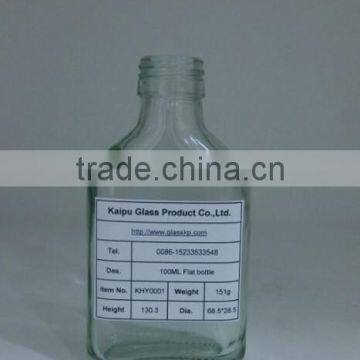 100ml whiskey bottle glass bottle